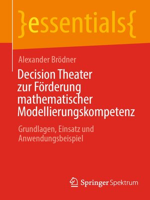 cover image of Decision Theater zur Förderung mathematischer Modellierungskompetenz